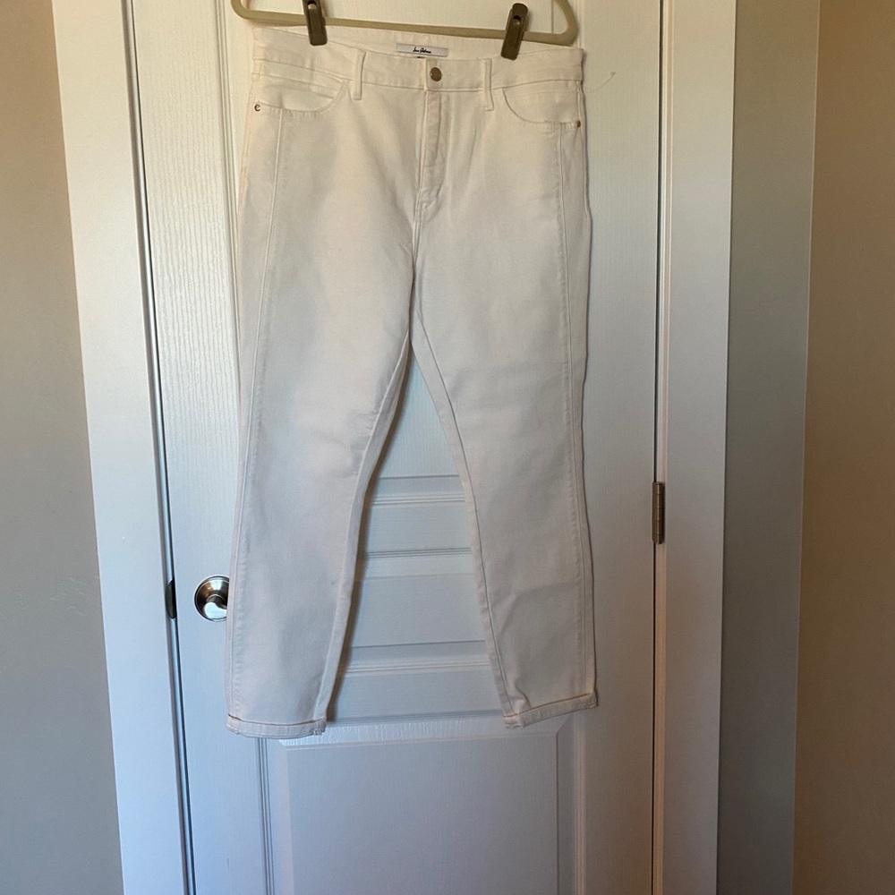 Winter white skinny jeans